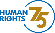 Logo 75 Giornata internazionale dei diritti umani 2023 180
