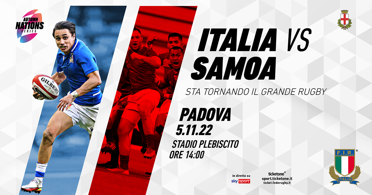 Partita di rugby "Italia vs Samoa"