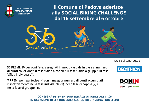 Sfida europea "Social Bike Challenge" sbc2018
